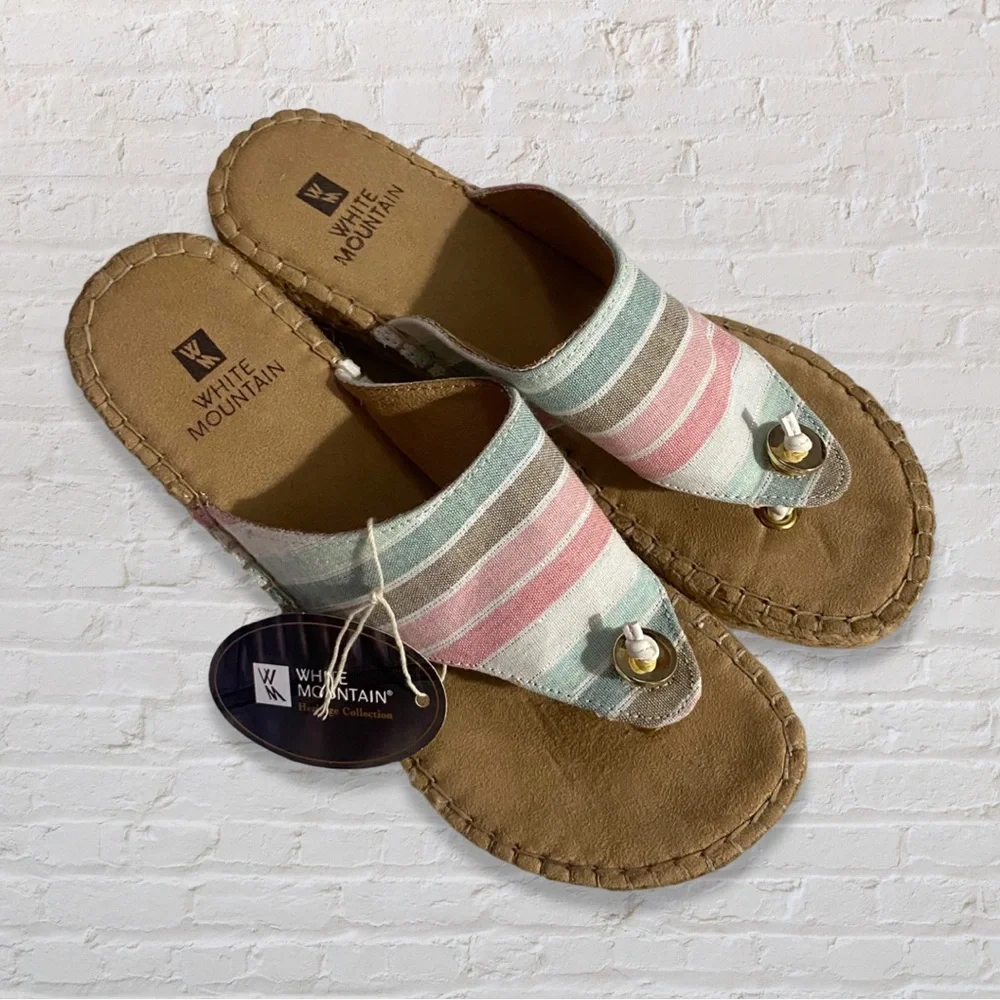 White Mountain Espadrille Wedge Sandal